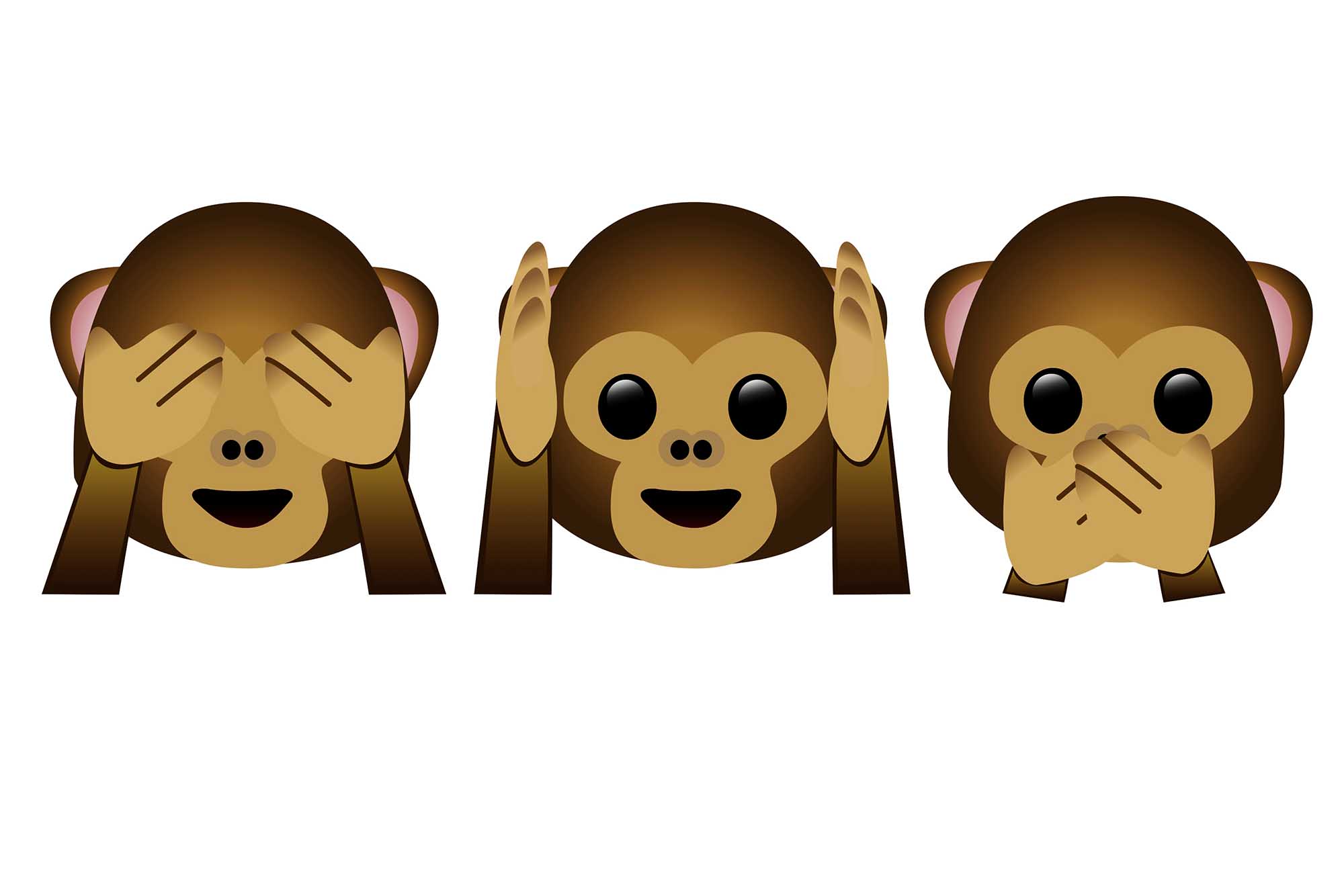 Image result for hear no evil see no evil speak no evil emoji